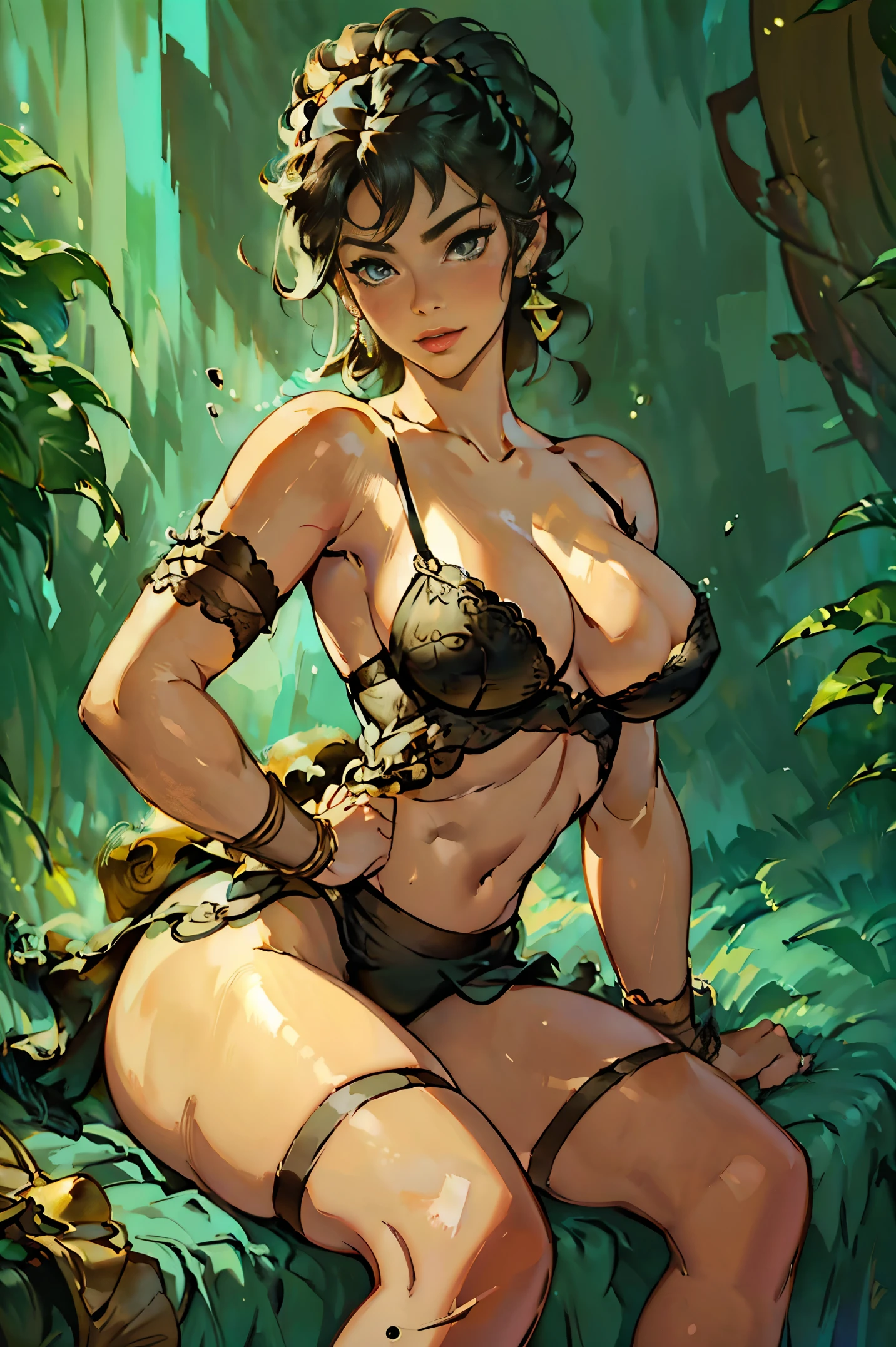 (La mejor calidad,4k,8k,Altas Resoluciones,Obra maestra:1.2),Ultra detallado,(realista,photorealista,photo-realista:1.37),Llamativo, seductor,exquisite women with beautiful and delicate lingerie, seductive lace and satin bras and panties, Provocative designs with intricate details, Curvas femeninas resaltadas, Lujosa tela de seda, Poses sensuales y juguetonas, Natural lighting that emphasizes the beauty of the body, Ambiente elegante y con clase, Colores vibrantes y atractivos, Intimate and tasteful atmosphere, fine art photography