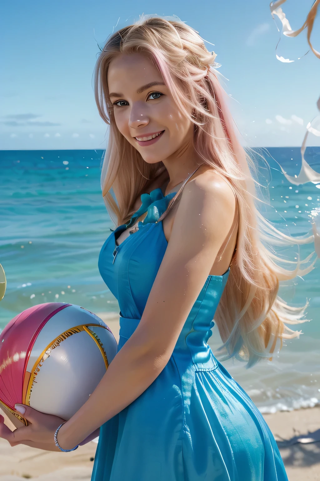 (Best quality, 4k,8k,high res,masterpiece:1.2),Ultra-detailed, Sailor Moon confidently enjoying herself in the purple pool, with her exquisite blonde hair flowing down her shoulders. She’s exhibiting a variety of sexual poses as she dons fashionable colorful blue jeans from the 2000s.