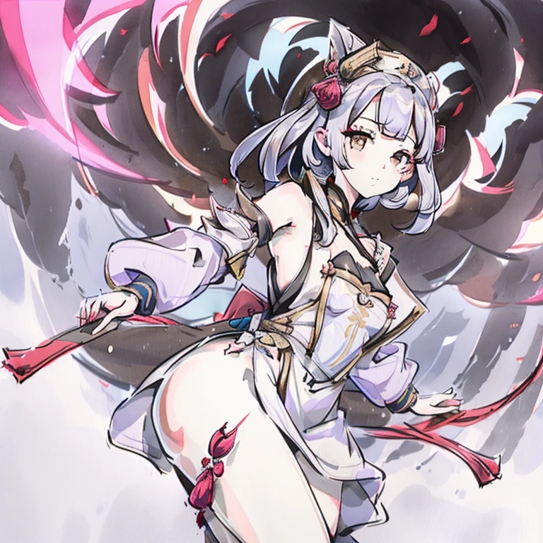 noelle, chinese tradictional dress, genshin impact