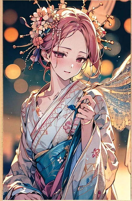 {{{{masutepiece}}}}, {{{ultra - detailed}}}, {{{hight resolution}}}, {{Good anatomy}}, (((Best Quality))), ((extremely delicate and beautiful)), {{an extremely detailed and delicate}}, {8k cg wallpaper}, {{Illustration}}, hair stick:1.4, Bokeh, (color difference:1.22), (1girl in:1),花魁, hiten1,