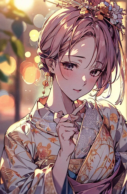 {{{{masutepiece}}}}, {{{ultra - detailed}}}, {{{hight resolution}}}, {{Good anatomy}}, (((Best Quality))), ((extremely delicate and beautiful)), {{an extremely detailed and delicate}}, {8k cg wallpaper}, {{Illustration}}, hair stick:1.4, Bokeh, (color difference:1.22), (1girl in:1),花魁, hiten1,