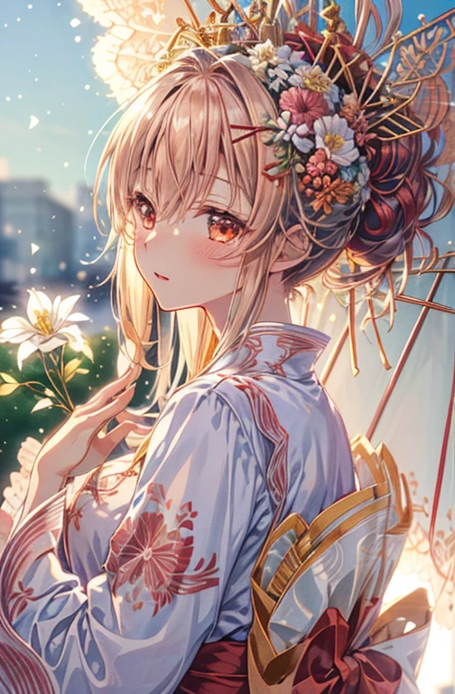 {{{{masutepiece}}}}, {{{ultra - detailed}}}, {{{hight resolution}}}, {{Good anatomy}}, (((Best Quality))), ((extremely delicate and beautiful)), {{an extremely detailed and delicate}}, {8k cg wallpaper}, {{Illustration}}, hair stick:1.4, Bokeh, (color difference:1.22), (1girl in:1),花魁, hiten1,