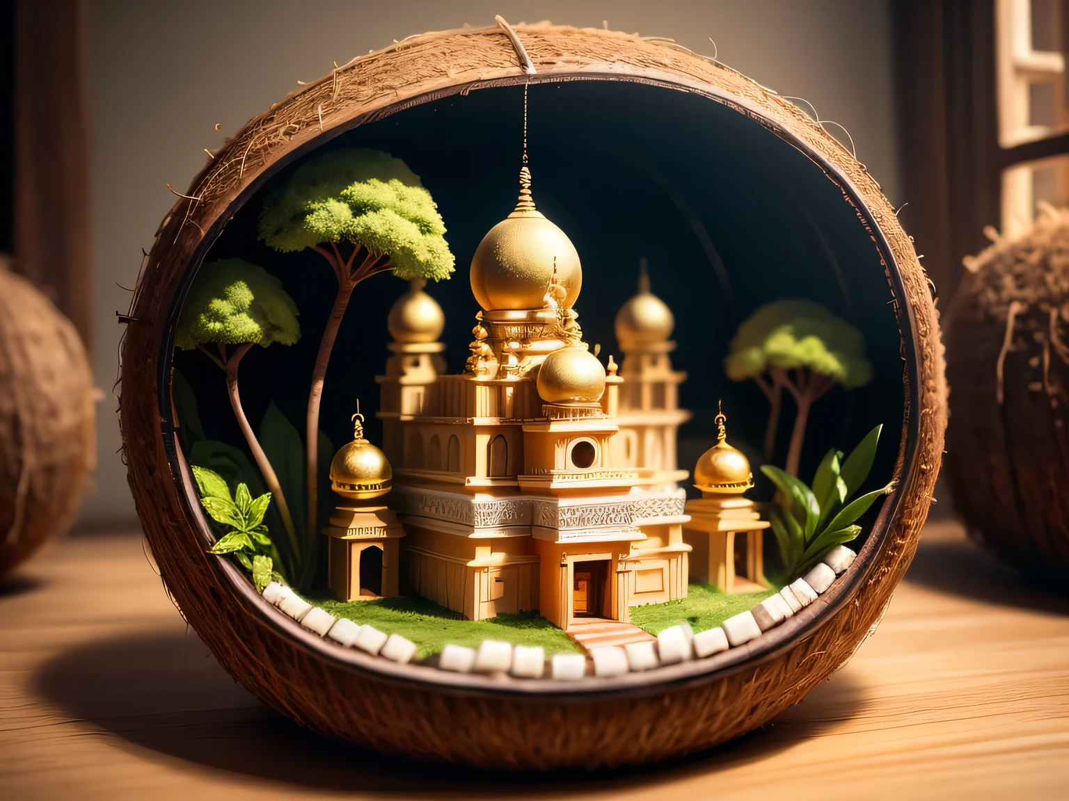 Sri Ranganatha Swamy Temple, Srirangam mini world inside a coconut shell, 8K