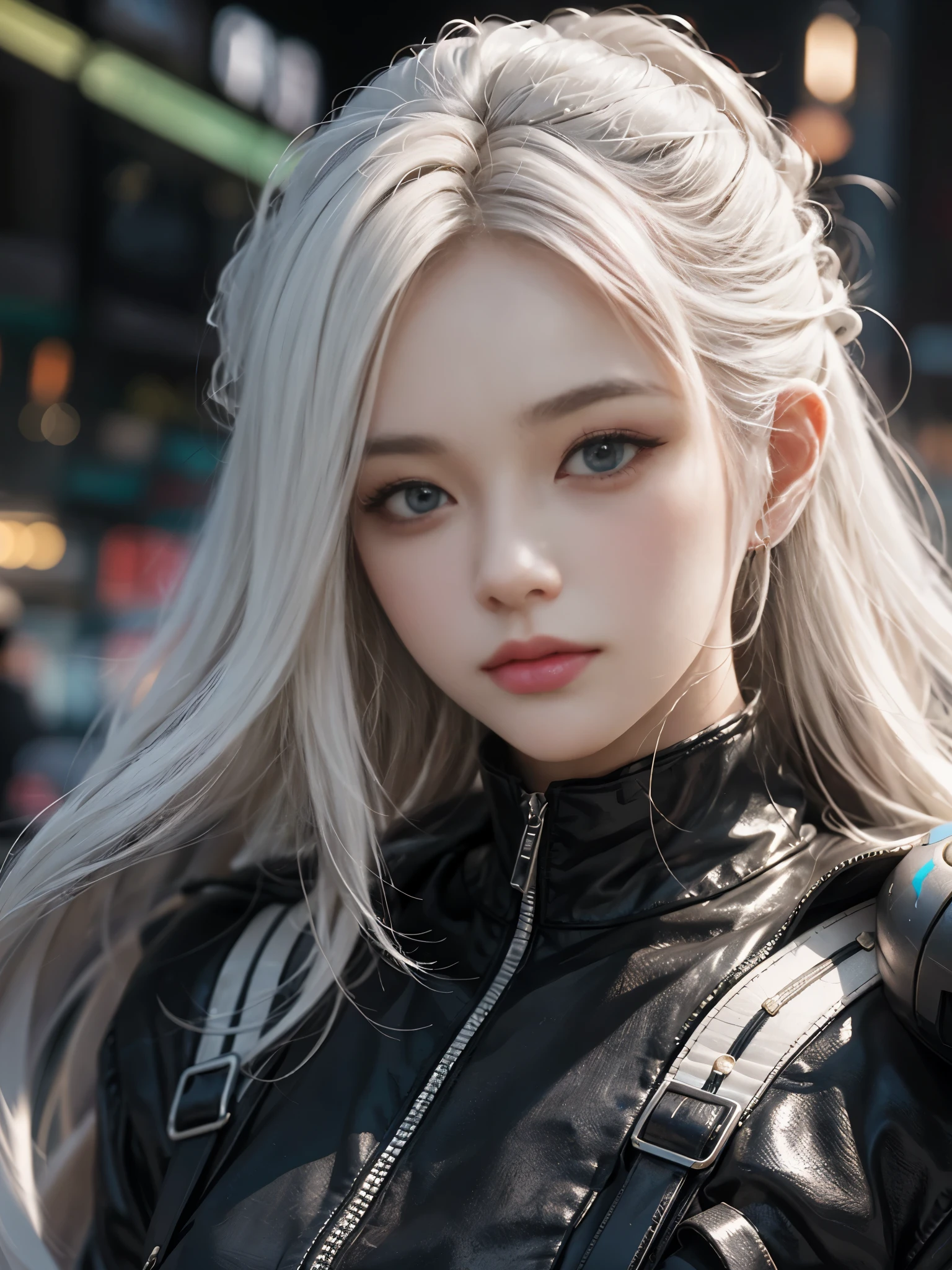 A girl,petite,realisticlying,exteriors,The upper part of the body,Realistis,Floating hair,Detailed face --auto