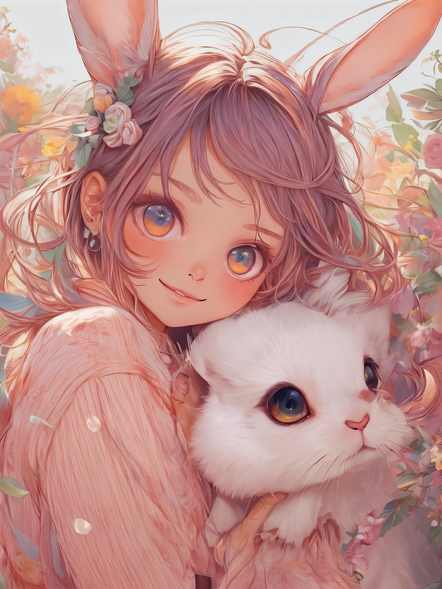 rabbit with beautiful eyes、Beautiful rabbit、