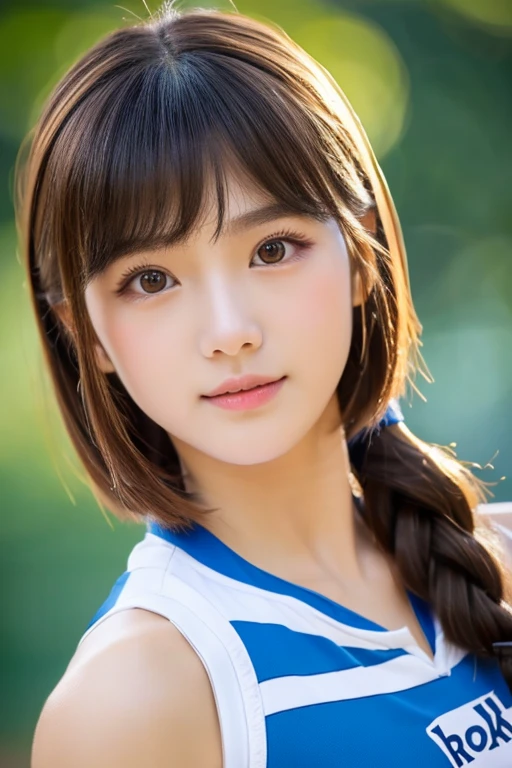top-quality、masterpiece、hight resolution、4K、real 18 year old woman、Volleyball Costumes、Puku Face、Hairstyle is bob、1girl in、