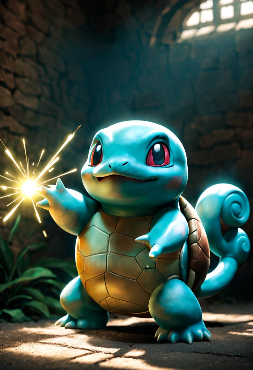 pokemmo, Squirtle,vary tracing,explosive pigmentation, playful character design, playing with light and shadow, joyful and optimistic, charming characters ,quito school