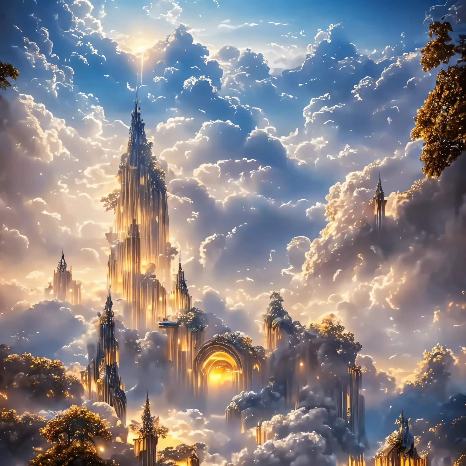 dragon kingdom, Cloud World, Flying Angel, Majestic gates and pillars, Sun, Moon and stars, In Heaven,
masutepiece, Best Quality, Ultra-detailed,
Sidon, Sidon style
(Realistic, very delicate and beautiful, depth of fields, Film grain, Professional Lighting,
Photon mapping, Radio City, Physically-based rendering,