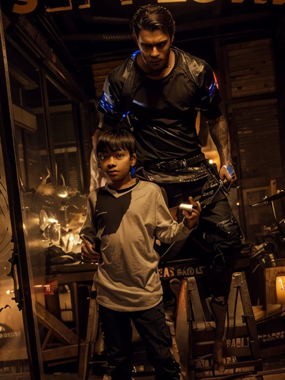 Cyberpunk handsome boy, hd