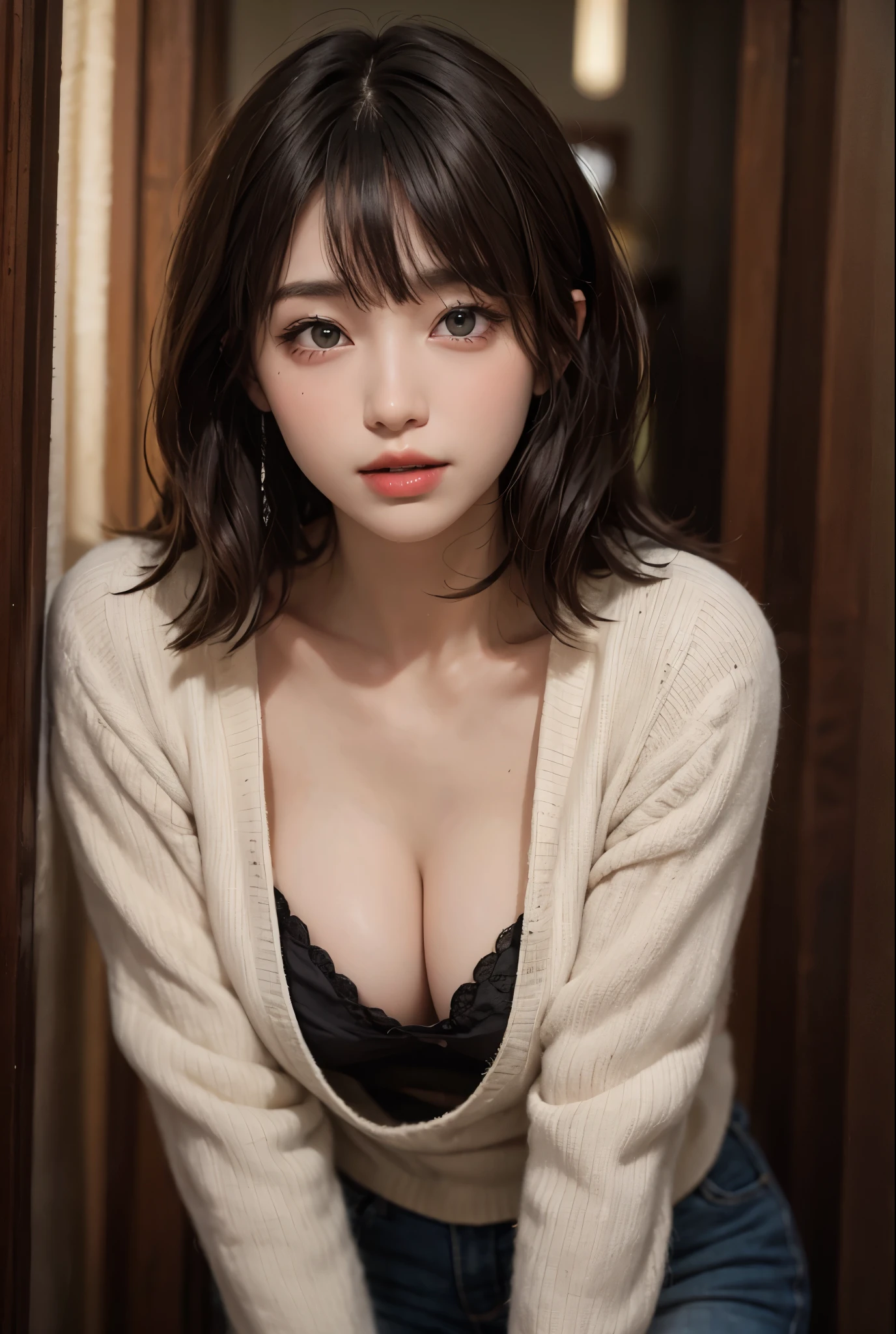 large full breasts、cleavage of the breast