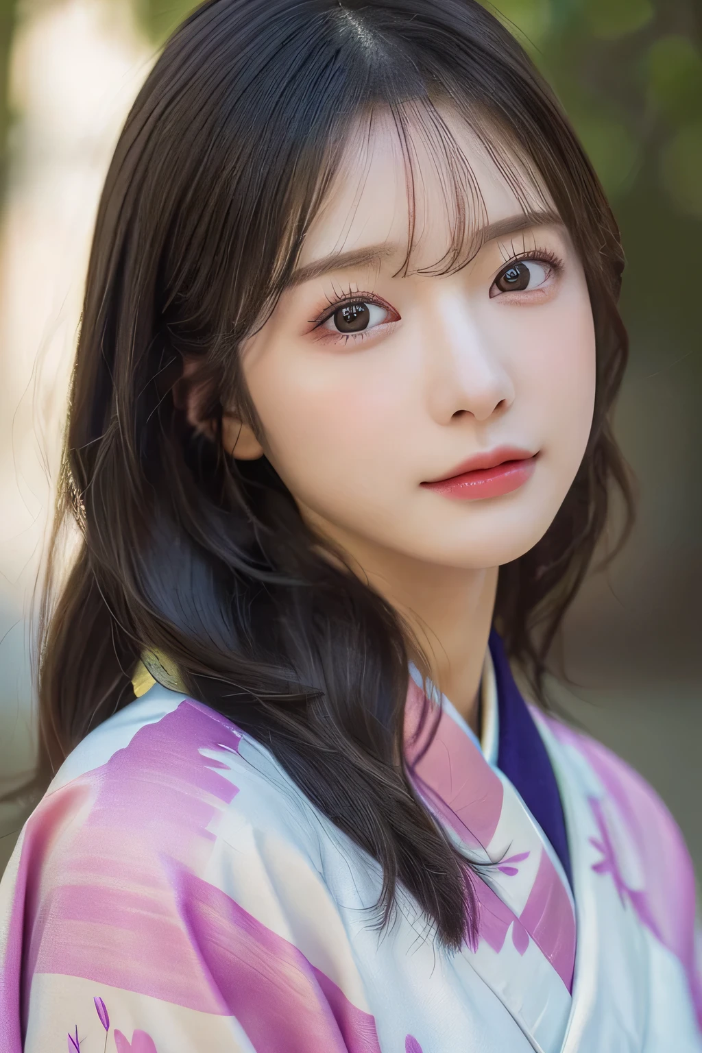 (Kimono）、、（Winters）、(top-quality,​masterpiece:1.3,超A high resolution,),(ultra-detailliert,Caustics),(Photorealsitic:1.4,RAW shooting,)Ultra-realistic capture,A highly detailed,high-definition16Kfor human skin、 Skin texture is natural、、The skin looks healthy with an even tone、 Use natural light and color、((Two Women))、japanes,,kawaii,A dark-haired,Middle hair,(depth of fields、chromatic abberation、、Wide range of lighting、Natural Shading、)、