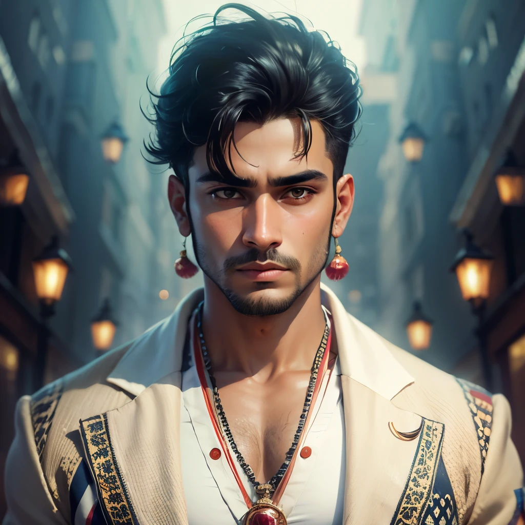 Cyberpunk handsome boy ultra realistic, 16k, soft light, marwadi boy, marwadi wedding, Indian wedding theme, wedding boy, Indian festival, change background, change clothes to jodhpuri suite.