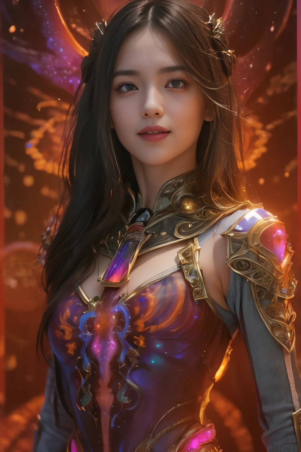 (Two beautiful age italian girls:1.6), Close friends, (They are hugging each other:1.2), Kiss her cheek or chest,(Detailed iridescent bodysuit with beautiful fractal or marble design:1.5), Incredible and spectacular scenes, ((High quality)), ((Detailed)), ((Fantasy)), Blue Plasma Brain, Green Plasma Body, Showing her armpits, beutiful breast, obscenity, (Lewd smile:1.2), coarse, Obscene, (Immoral:1.2), Lachish, (small breasts with beautiful raised pink areolas,,:1.5), (Cameltoe), (Expression of ecstasy:1.2), Photorealistic, Official art, Unity 8K Wall , 8K Portrait, Best Quality, Very high resolution, (Incredibly beautiful nature background:1.6), (18 years old:1.5), (Sexy and glamorous:1.1), (A coquettish expression:1.6), (seductively smiling:1.6), (erotic posing:1.9), (Model Posing:1.8), Beautiful seductive face, Portrait, (Thick eyebrows:1.4), (Big scarlet eyes:1.6), Beautiful eyes with fine symmetry, (Ultra detailed eyes:1.4),(Highly detailed face and eyes:1.7), (High-resolution red-eye:1.8), Intimate face, (ultra detailed skin texture:1.4), White skin, pale skin, Perfect Anatomy, Thin, (Beautiful toned body:1.5), Highly detailed hair, (Moist skin:1.2), No makeup, (dark circles:1.1), Good anatomy, Focus Face, good-looking, (Emilia Clark:0.6) (Emma watson:0.3),(Jennifer Connelly:0.4), Elegant face, Nice, (A delicately crafted necklace is wrapped around her neck..), (Bioluminescence with brilliant brilliance:1.4), (Luminous magic circle:1.5), Ruins of an ancient castle, Shining majestic cloud masses and sky, lightning bolt, Epic Realistic, (Greg Rutkowski:0.8), (teal and orange:0.4), (Art Station:1.5), Cinematic, (NSFW:1.2), Hyper Detailed, Dramatic light, (Intricate details:1.1), Beautiful black hair, (Wearing a gauntlet with a dense and very beautiful design decorated with jewels:1.1), Small chest, Galaxy, (nebulas:1.6), The Dark Knight, Fully armored body focus