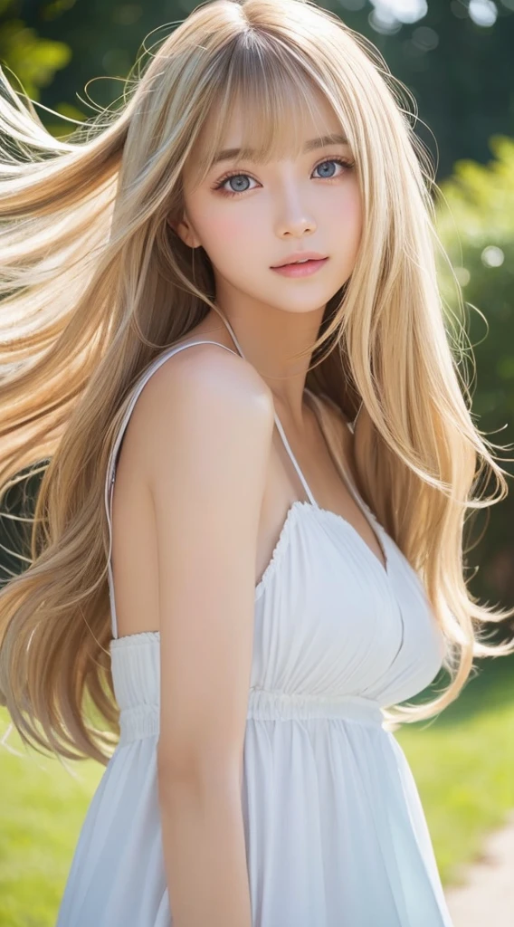 The highest beauty of splendor、Clear white glossy skin、Wind hair gets in the way in front of cute face、Sexy big 20 year old cute beautiful girl、Sexy little beautiful face、Shiny light straight hair、Bangs dancing in front of cute beautiful face、long silky bangs covering pale white light blue eyes,,,、Super long hair with hair that hides a sexy face、Sexy cute young woman、Super Long Natural Blonde Shiny Light Hair、Small face beauty、bright expression、Glossy skin、Teak Gloss、Hair Play