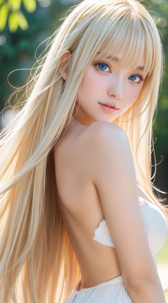 The highest beauty of splendor、Clear white glossy skin、Wind blonde gets in the way in front of a cute face、Sexy big 20 year old cute beautiful blonde girl、Sexy little beautiful face、Shiny light straight blonde hair、Bangs dancing in front of cute beautiful face、Long silky bangs covering sparkling pale bright white light blue eyes,,、very big eyes、Super long blonde hair that hides her sexy face、Sexy cute young woman、Super Long Natural Blonde Shiny Light Hair、Small face beauty、bright expression、Glossy skin、Teak Gloss、Hair Play