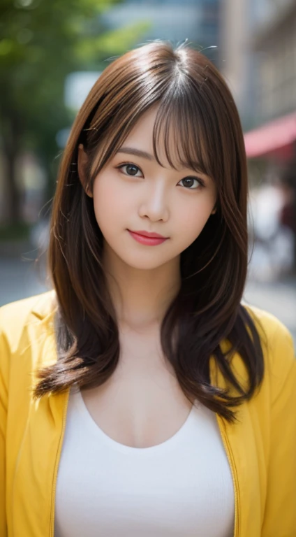 masutepiece, Best Quality, Ultra-detailed, finely detail, hight resolution, 8K Wallpaper, Perfect dynamic composition, Beautiful detailed eyes, Down jacket,poneyTail,Small breasts natural color lip, Bold sexy poses,Smile、30-year-old girl、Cute、Sexy shot looking at camera,Raw photo,Perfect and beautiful face,beautifull detailed face,Blur the background,Raw photo
