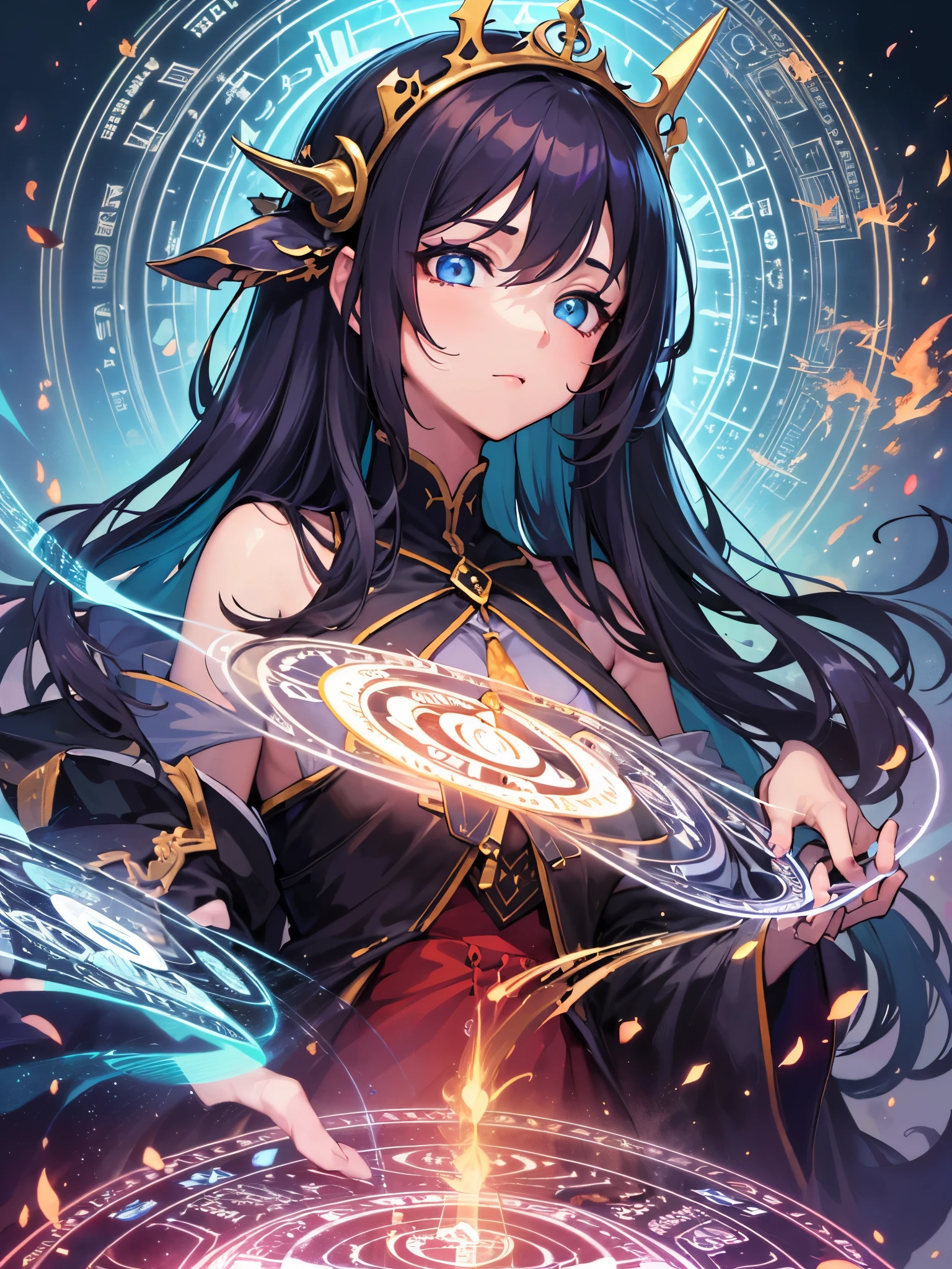 ((Finest quality)),(超A high resolution),(ultra-detailliert),(Meticulous portrayal),((Best CG)),(Finest works of art),Ultra-Precision Art,The art of astounding depiction,(Fantasy art with detailed depictions:1.5), (1人の女性:1.5),Beautiful and well-groomed face:1.6,Perfectly proportioned body line:1.5,A detailed robe:1.5, (A glowing magic circle floats around her.:1.8), The flames raging in her palms:1.5,