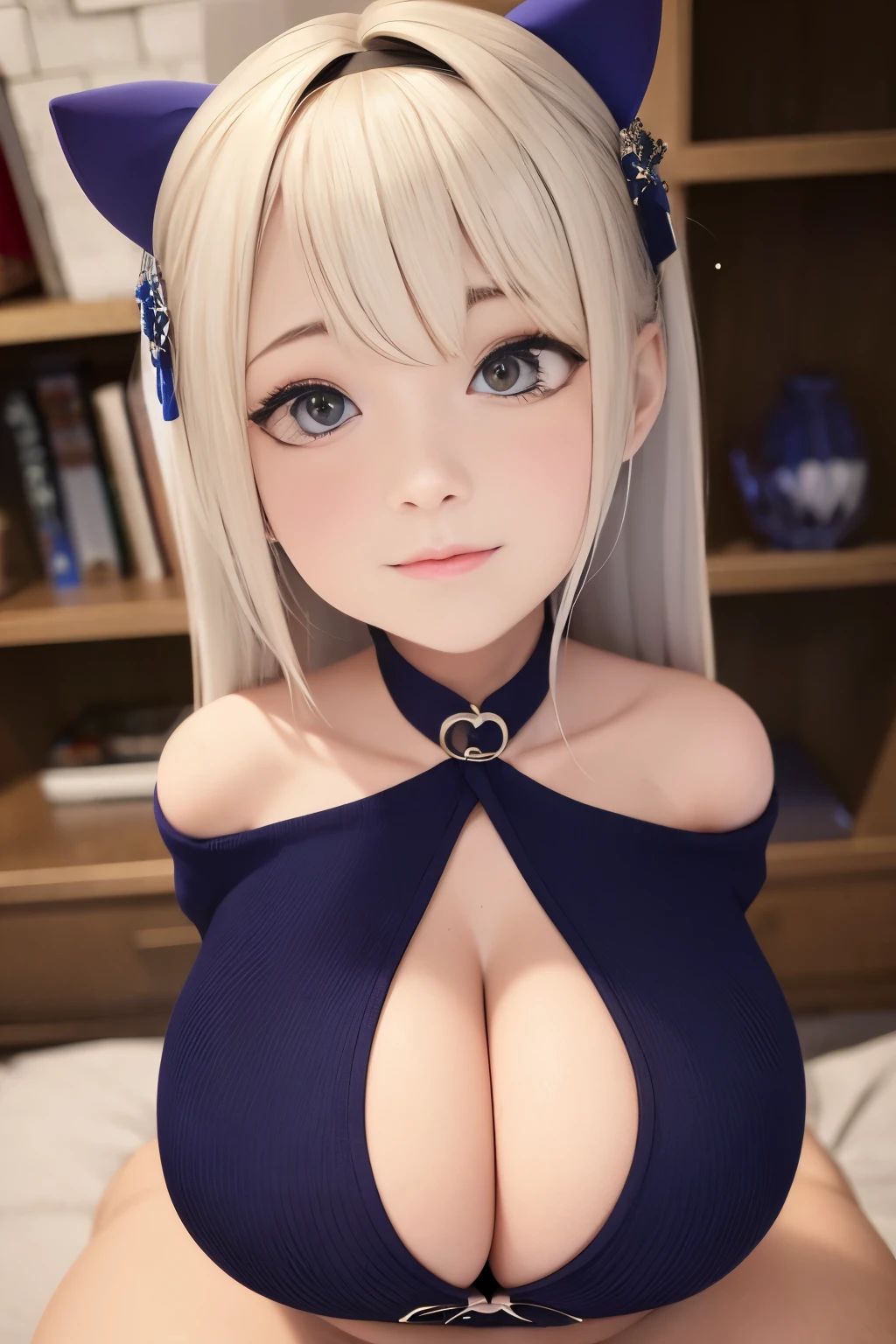 masutepiece,best qualtiy,1girl in, Paizuri_Under_Clothes, nffsw, 1boy, Paizuri, blush, Large_