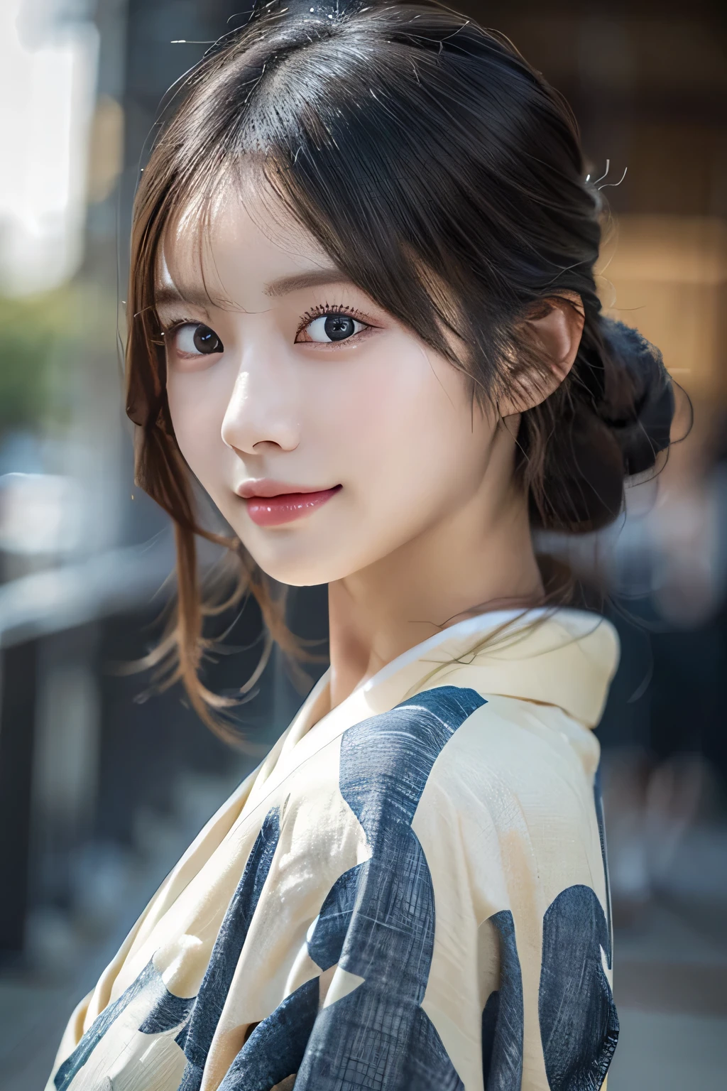 ((Kimono))、(33 year old and 16 year old sisters)、、(top-quality,masterpiece:1.3,超A high resolution,),(ultra-detailliert,Caustics),(Photorealsitic:1.4,RAW shooting,)Ultra-realistic capture,A highly detailed,High resolution 16K human skin closeup、 Skin texture is natural、、The skin looks healthy with an even tone、 Use natural light and color,Two Women,japanes,,kawaii,A dark-haired,Middle hair,,smil,,(depth of fields、chromatic abberation、、Wide range of lighting、Natural Shading、)、