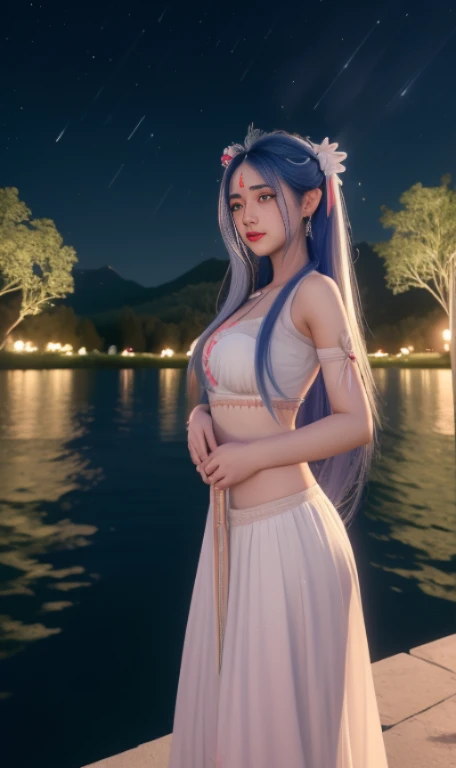 (,1girl, Pov,best quality,master part,  ) ,(((,1girl,Cereja , ao ar livre, lago, lua cheia, lua crescente, Nevando, Noite, Noite sky, Magical Circle, ,    ))) ultra realista 8k CG, Impeccable, limpo, master part, arte profissional, obras de arte famosas, Cinematic lighting, Cinematic Flower, rosto perfeito, beautiful face, fantasia, Sonho, irreal, science fiction, luxo, jewelries, Diamante, ouro, pearl, gema, safira, rubi, esmeralda, detalhes intrincados, delicate pattern, encantador, sedutor, sedutor, Erotic, Encantadora, ornamento de cabelo, colar, Brincos, pulseira, Armlet,halo,