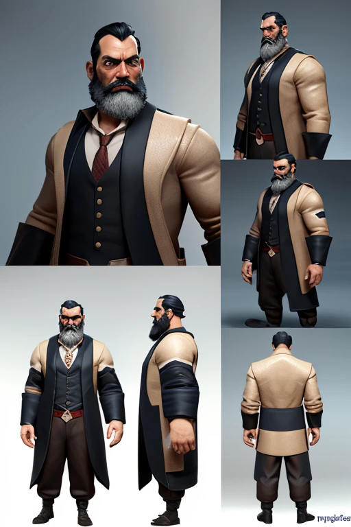 古代の男のcomic book character, A old man,(black hair and black beard) ,plenty of beard, abraham, Prophet, luxurious long clothes, animation character, Stylized characters, animation style render, Stylized 3D, Arnold Maya Lender, 3d rendering stylized, toon render keyshot, 3dcharacter, 3dcharacter, 3D rendering stylized, 3 d character render, comic book character, close up character, Character Pose, (pixer style) (Bokeh) (top-quality) (detailedskin) (detailed texture) (clay) (foco nítido)