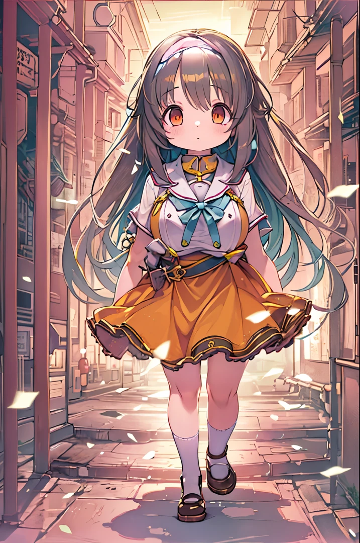 masutepiece、, huge-breasted, Straight hair、Anime Art、8 years old g