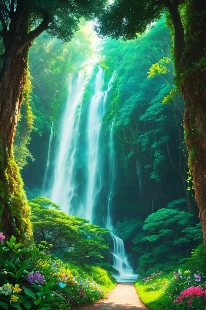 Vast nature unfolding before your eyes, Incomparably beautiful scenery. Sunlight bathes every inch of this magical scene.., Reveal and reveal all its greatness...
Lush vegetation stretches in all directions., Like a sea of colors and shapes. Towering majestic trees in a symphony of green hues, Their canopies dance gently to the rhythm of the wind.. Flowers of all colors bloom, Mark the land with a dazzling color palette.
The road passes through nature and forms the wind.., We invite you to explore the secrets of this fascinating place. The air is filled with the scent of heaven, The sweet scent of flowers and the freshness of plants come together.. Crystal clear waterfall glides gently, A soft melody that fills the room.
Magic permeates every corner of this landscape., As if the air vibrates with mysterious energy.. fascinating creature, Such as multicolored butterflies and exotic birds., Fly through the air in a harmonious ballet dance. The sun radiates golden rays creating a fairytale-like background., Light up the darkest corners and reveal long-hidden secrets..
This vast nature is an invitation to contemplation and connection to the sacred... In this enlightened place, You feel surrounded by deep tranquility, As if in a sanctuary of peace and restoration.. All leaves, every ray of sunlight, It seems to have an ancient history., ancestral wisdom.
Allow yourself to be lost in this beautiful place, live, Magical and mysterious scenery. Let light illuminate your soul and open your senses to the wonders of nature... This is an experience that will awaken within you a deep love and new respect for all creation...
