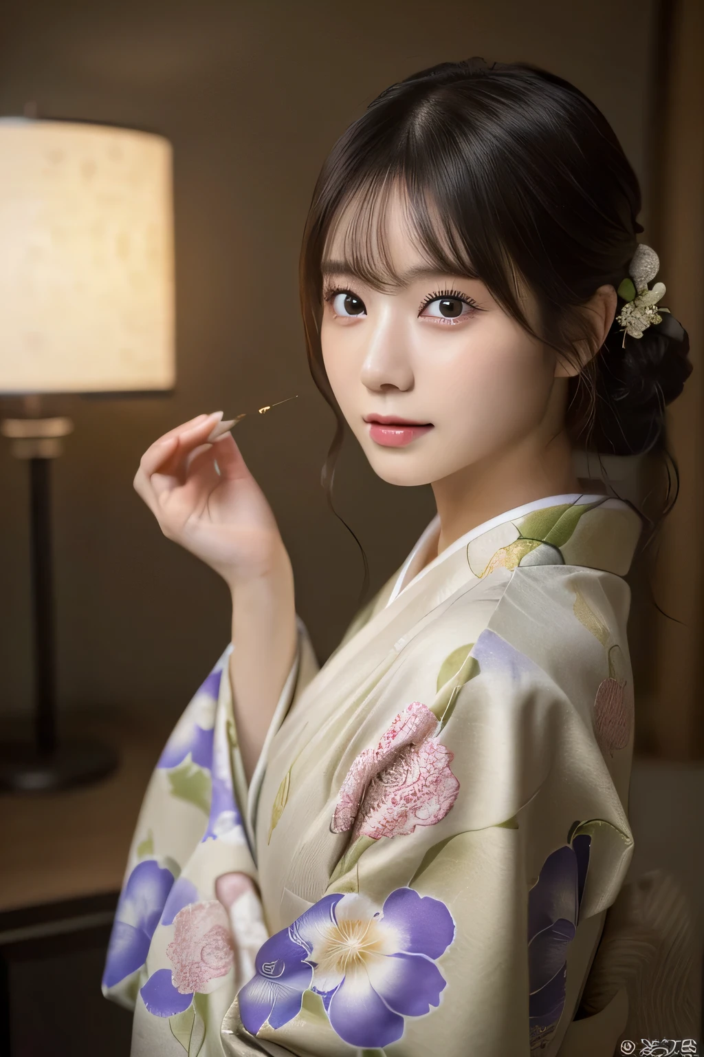 (Kimono)、(Two sisters aged 33 and 16)、inside in room、(top-quality,masterpiece:1.3,超A high resolution,),(ultra-detailliert,Caustics),(Photorealsitic:1.4,RAW shooting,)Ultra-realistic capture,A highly detailed,high-definition16Kfor human skin、 Skin texture is natural、、The skin looks healthy with an even tone、 Use natural light and color、(Two Women)、japanes,,kawaii,A dark-haired,Middle hair,(depth of fields、chromatic abberation、、Wide range of lighting、Natural Shading、)、