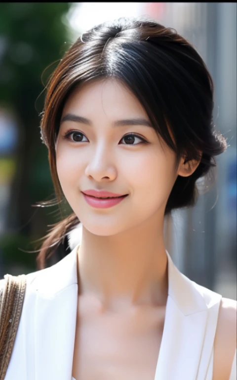 Japanese actress Asami Mizukawa、Transparent beautiful skin、Cool impression with long eyes、speak slowly and carefully、hidden core strength、Black hair suits you、Makeup that is not too flashy、Makeup looks natural too、Beautiful posture、a small face、The nasal muscles are passing through、The corners of the mouth are higher than the width of the head、Less than one third of the vertical width of the face、The border between the eyebrows and the base of the nose is deeply concave、The distance between the left and right eyes is、、、、、、、、narrower than the width of one eye、distance between eyes and eyebrows、Narrower than one vertical width of the eye、The outline is、Oval or long type、cheekbone, jaw etc........、Facial features with a prominent skeleton、The shape of the jaw resembles an upside down 、Hairstyles、natural one-len、exudes sensuality,Attractive appearance,strong physical attraction,creating a seductive Atmosphere,cosy atmosphere,artistic rendering,Provocative chest composition,Artistic nudity,expressive body language, Atmosphere,With a mysterious aura,dim light that casts shadows,Increase attractiveness,Vibrant colors with warm tones,red and gold tips,魅惑的、((top-quality、masterpiece:1.3))、sharp:1.2、Perfect Body Beauty:1.4、Slim abs:1.2、((Colossal tits:1.2))、(Striped dress:1.1)、(Street:1.2)、Wetty:1.5、Beautiful face、Wavy Hair、Highly detailed facial and skin texture、A detailed eye、二重まぶた、Aspect of looking at the camera、A smile