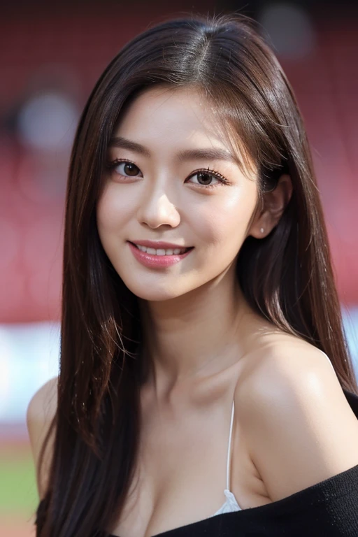 seed number 2671425845、seed number.2671425845 (Best Quality, 8?And then, 32K, masutepiece, nffsw:1.2), (1 slender woman of Japan, 28 year oldの, Tall gravure model), full body Esbian、overall body appearance、dark brown hair, Bright foreground, Professional Lighting, Photon mapping, Radio City, shading:1.3, (high-detailスキン:1.2), Huge breasts:1.5, (Shorts, exposed shoulder:1.1), 脚を開いてしゃがAnd thenいる, ((Provocative Dynamic Poses)), (she is soaking wet), top-down view:1.5, (baseball uniform:1.1, ), hyperdetailed face, Detailed lips, Detailed eyes, Double eyelids, Inside the stadium, Looking Camera, ( Staring at the photographer, lips slightly open) crystal clear skies, Baseball Stadium, The audience gets excited, Confetti flies, Happy smile,、Japanese actress Asami Mizukawa、Transparent beautiful skin、Cool impression with long eyes、speak slowly and carefully、hidden core strength、Black hair suits you、Makeup that is not too flashy、Makeup looks natural too、Beautiful posture、a small face、The nasal muscles are passing through、The corners of the mouth are higher than the width of the head、Less than one third of the vertical width of the face、眉毛と鼻の付け根の境目が深く凹And thenいる、The distance between the left and right eyes is、、、、、、、、、、、、、、、narrower than the width of one eye、distance between eyes and eyebrows、Narrower than one vertical width of the eye、The outline is、Oval or long type、The shape of the jaw resembles an upside down 、Hairstyles、natural one-len、(masutepiece, top-quality、high-detail:1.4、Very attractive beauty、Add intense highlights to the eyes、Look firmly at the camera:1.4、A beautiful woman full of charm、Ideal ratio body proportions、Perfect Anatomy、Lustrous hair、lipgloss),1girl in, 独奏, Light brown shiny hair, muffler,realisitic, looking at the viewers、Tilt your head slightly、 唇はlipgloss,big eye、Lashes、The face is a little red、Embarrassing)、((Put very strong highlights in your students、gazing at viewer、Very beautiful beauty、Put your ears out、long neck、little smiling、Beautiful teeth、Open your mouth and smile、Heart-shaped pupil))、28 year old、Very cute supermodel、