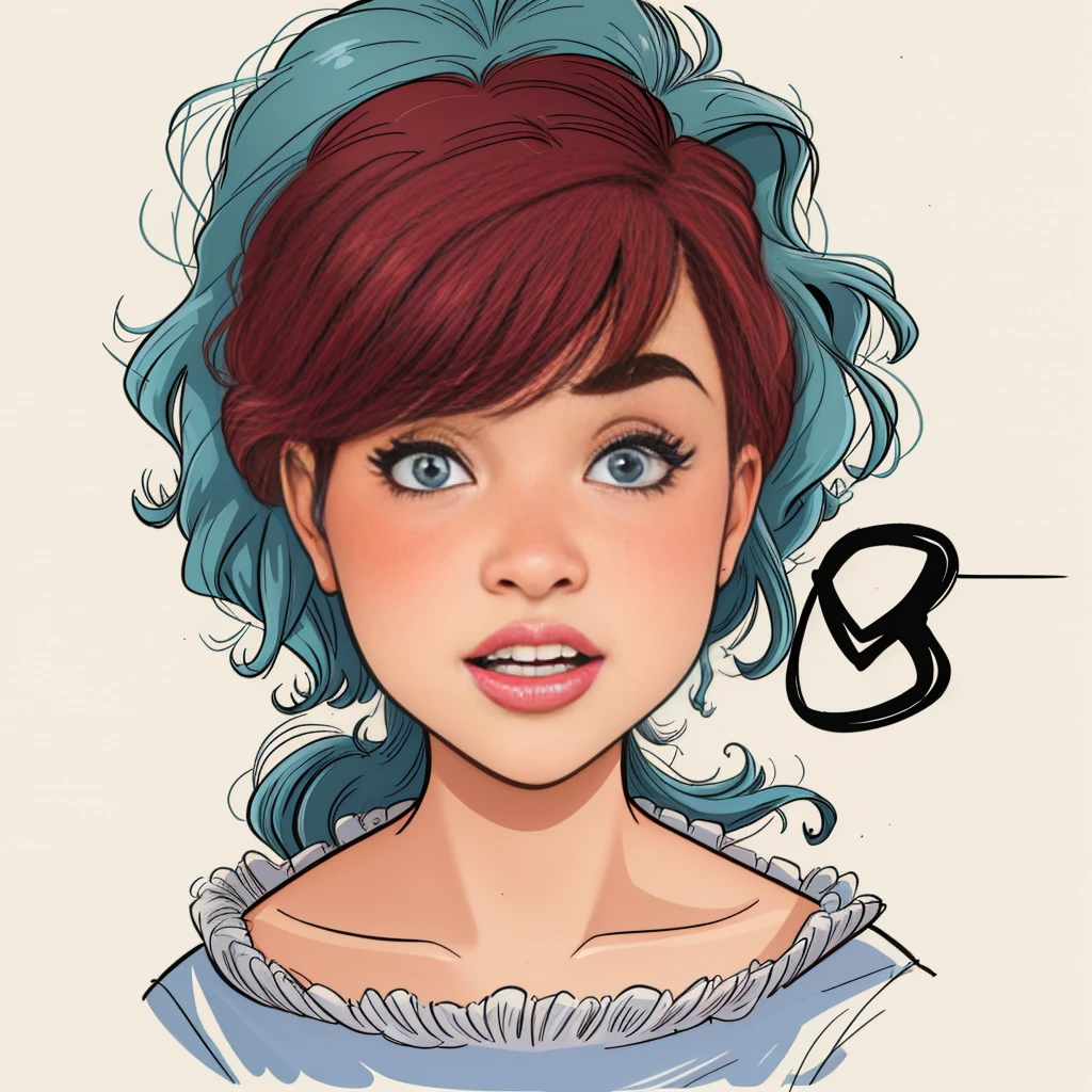 Araafed desenho de uma mulher com cabelo castanho curto, caricatural, caricatura style, retrato dos desenhos animados, caricatura!!!, caricatura, caricatura illustration, charicatura, retrato digital, Alarcon Cartunista, retrato feminino realista, digital illustration portrait, Retrato NFT, retrato de arte digital, retrato feminino do rosto, pintado digitalmente, Colorido digitalmente, arte digital do retrato