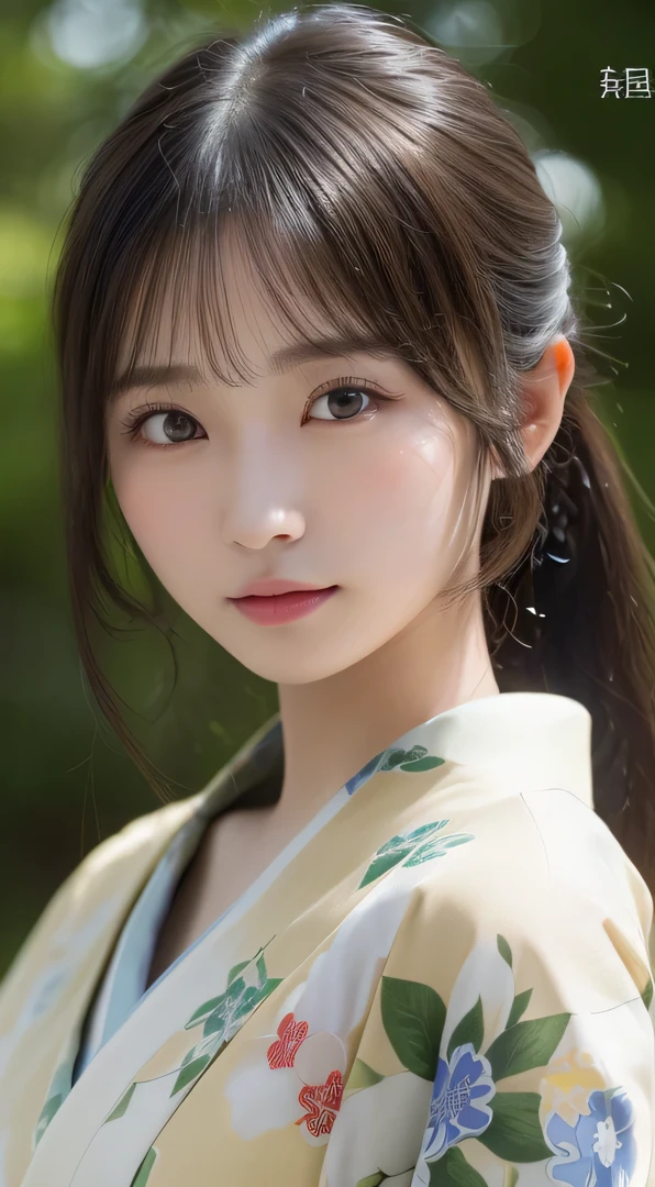 (Kimono)、(23years old)、(top-quality,masterpiece:1.3,超A high resolution,),(ultra-detailliert,Caustics),(Photorealsitic:1.4,RAW shooting,)Ultra-realistic capture,A highly detailed,high-definition16Kfor human skin、 Skin texture is natural、、The skin looks healthy with an even tone、 Use natural light and color、(One Woman)、japanes,,kawaii,A dark-haired,Middle hair,(depth of fields、chromatic abberation、、Wide range of lighting、Natural Shading、)、