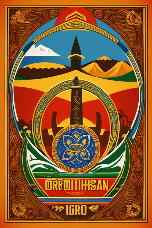 O logotipo , orisha, africano, realista 8kb de escrito .C & V. Cape Verde culture.Adicione mais elementos culturais