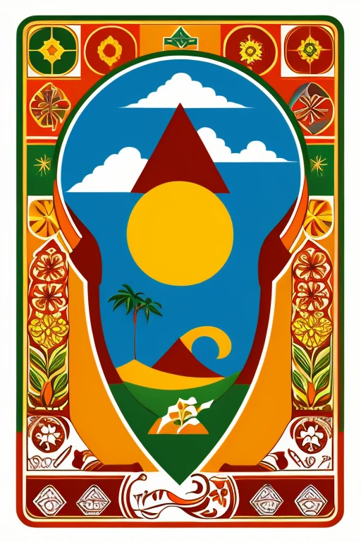 O logotipo ,escrito Cabo Verde   africano, realista 8kbb  Cabo Verde  culture.Adicione mais elementos culturais