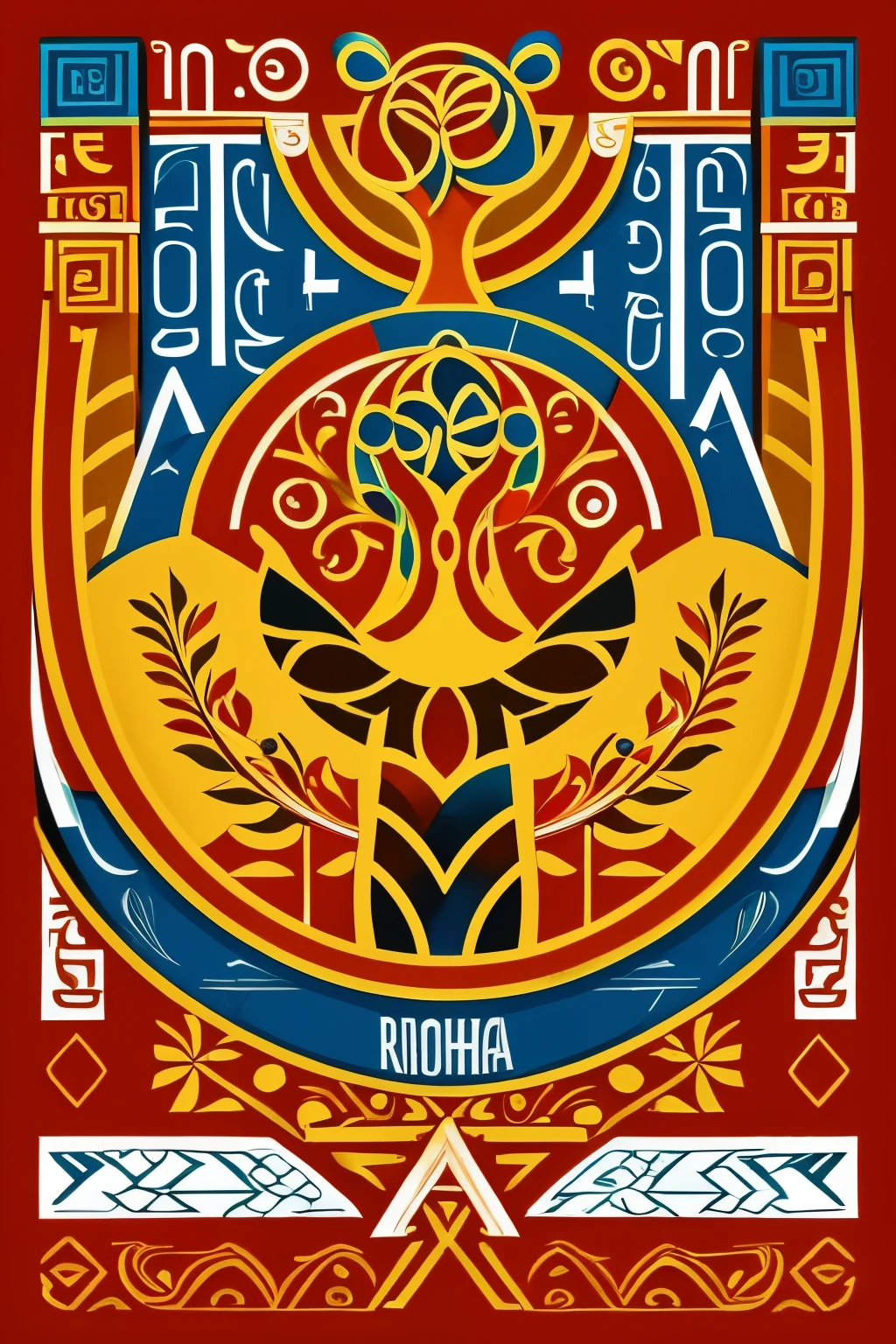 O logotipo , orisha, africano,
realista 8k,para b imagens de escrito .C & V. With Cape Verde culture.Adicione mais elementos culturais