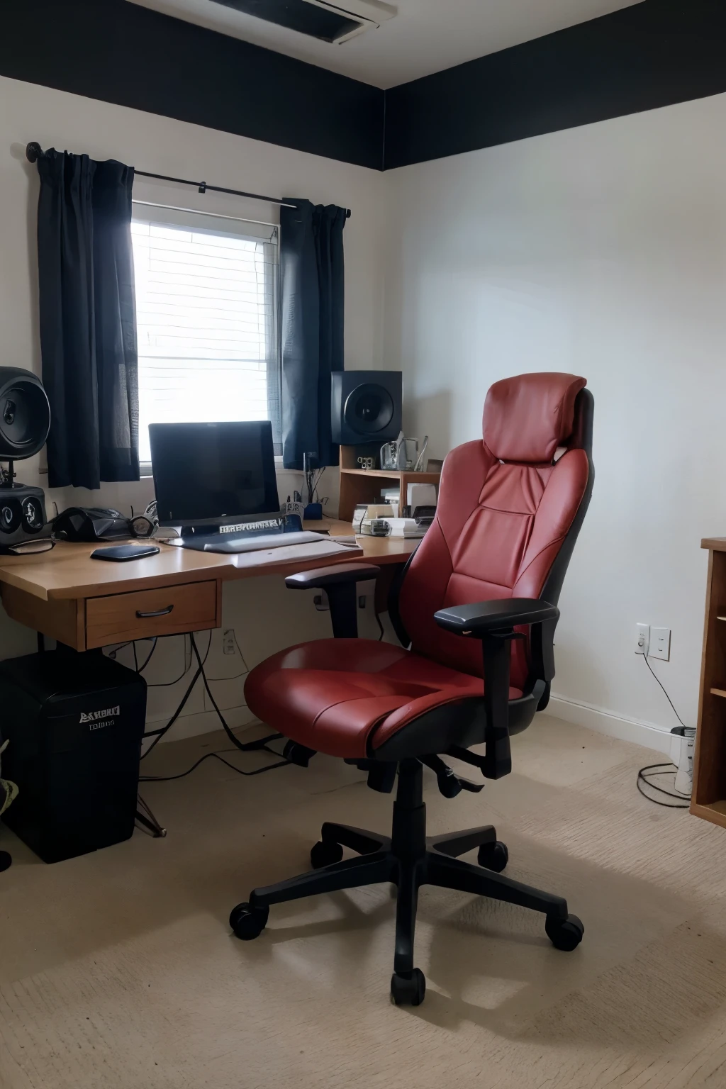 Studio youtube with modern chair