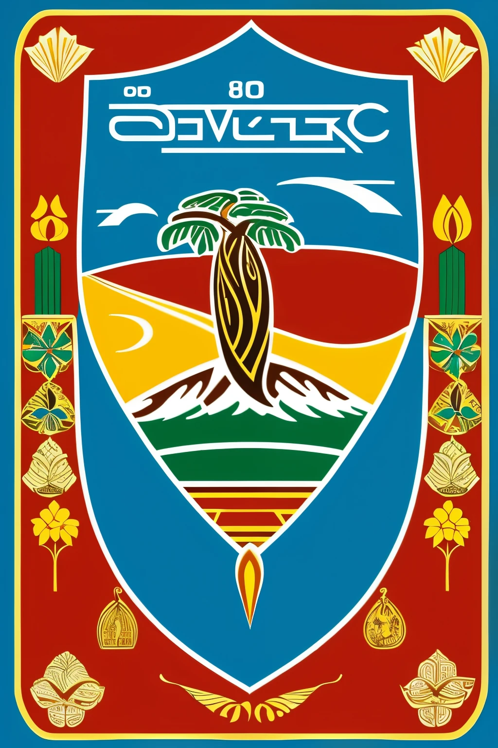 O logotipo ,escrito Cabo Verde africano, realista 8kbb Cabo Verde culture.Adicione mais elementos culturais