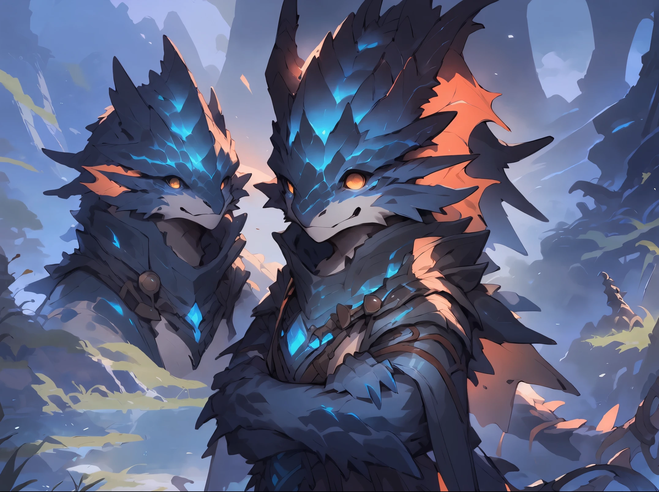 a close up of a giant monster with a bunch of animals, detailed digital 2d fantasy art, epic full color illustration, detailed digital concept art, epic fantasy sci fi illustration, giant fantasy creatures, magical fantasy 2 d concept art, by Ryan Yee, silvain sarrailh, gigantic monster, alexandre ferra mecha, detailed fantasy illustration, concept art illustration