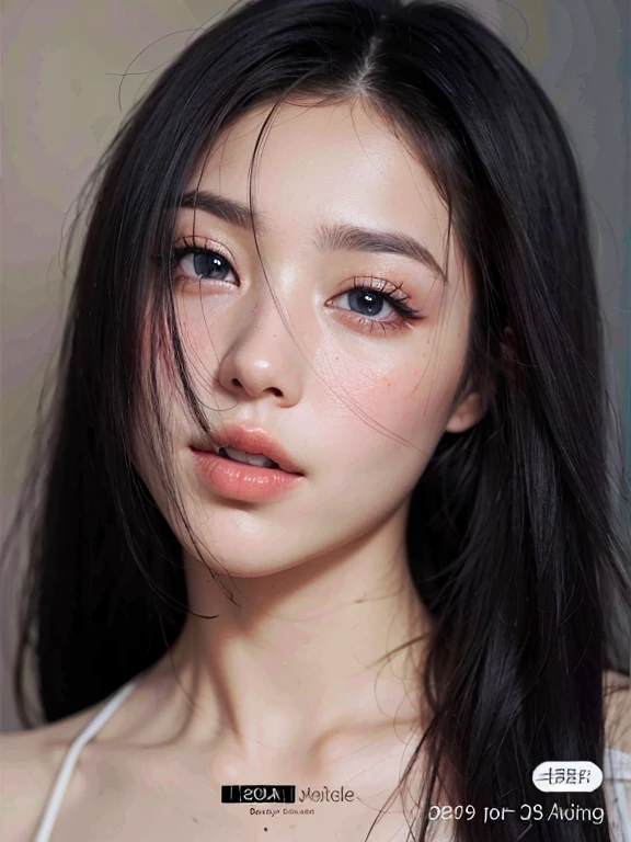 Masterpiece, Best Quality, Ultra-detailed, Extremely detailed, realistic woman face close up, cutes, loving big eyes, Light big eyes, Clean lips, round slanted eyes, Korean make-up, young cute face, Friendly Eyes, Deep and charming eyes, Realistic beautiful big eyes)