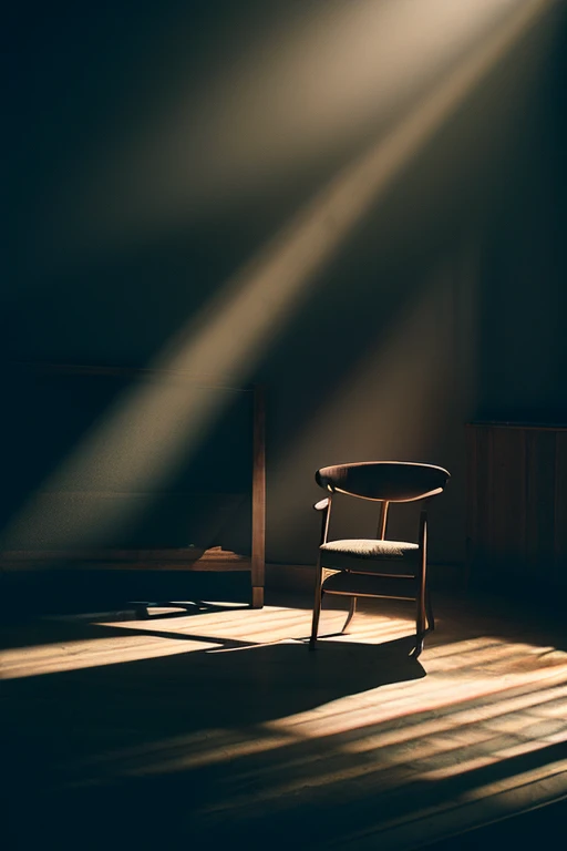 darkened room