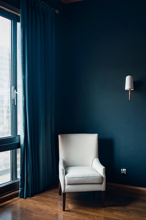 darkened room