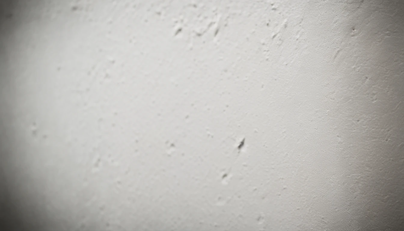 a detailed macro shot of the texture of an empty white wall, focusing on the fine grain and subtle imperfections that give it character and depth