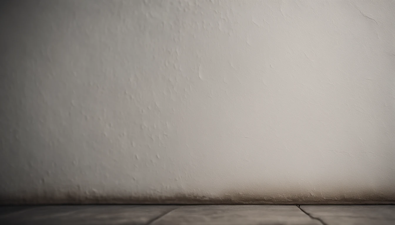 a detailed macro shot of the texture of an empty white wall, focusing on the fine grain and subtle imperfections that give it character and depth