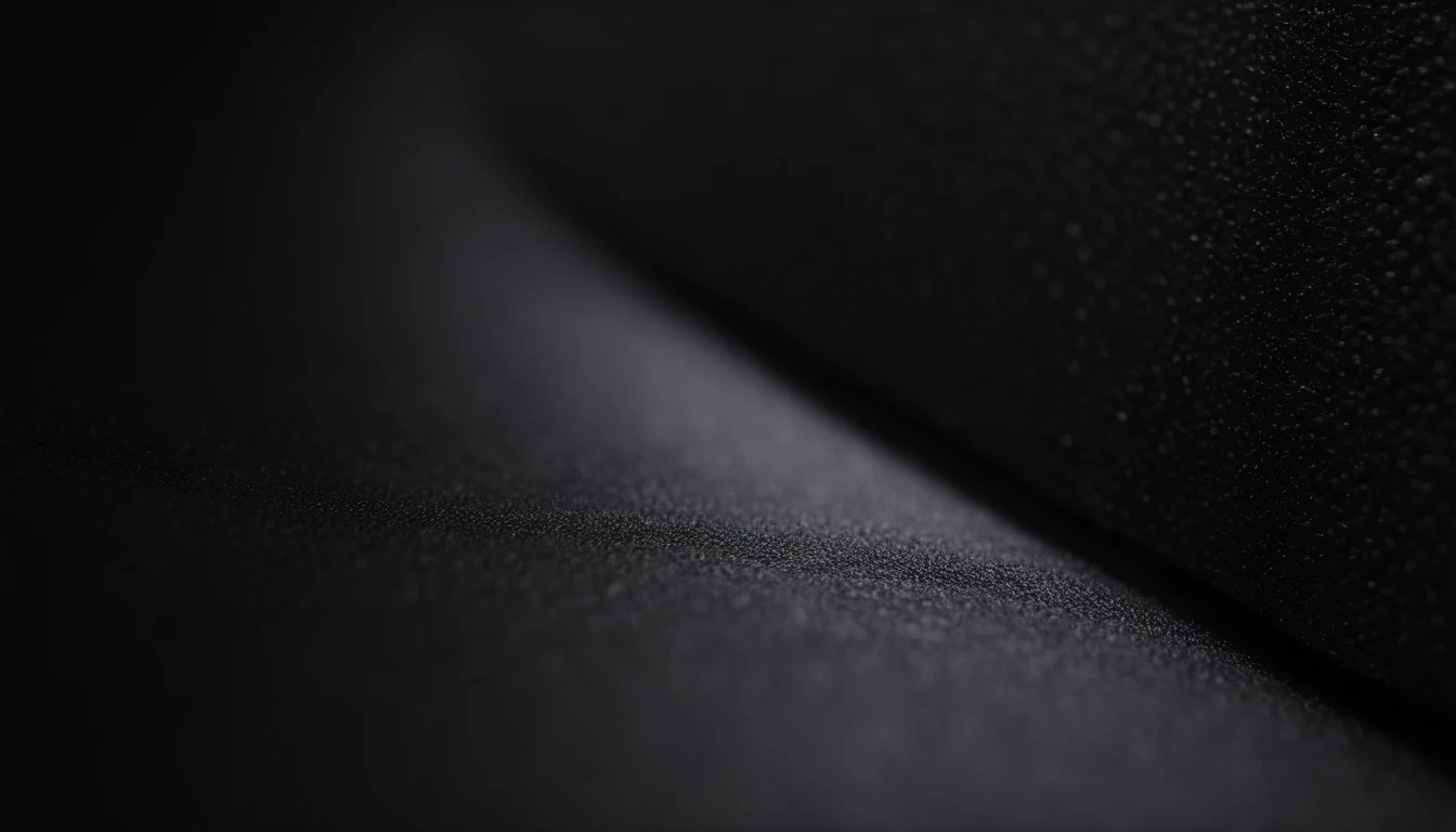 a detailed macro shot of the texture of an empty black wall, focusing on the fine grain