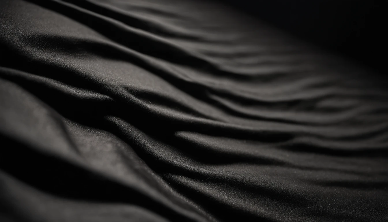 a detailed macro shot of the texture of an empty black wall, focusing on the fine grain and subtle imperfections that give it character and depth