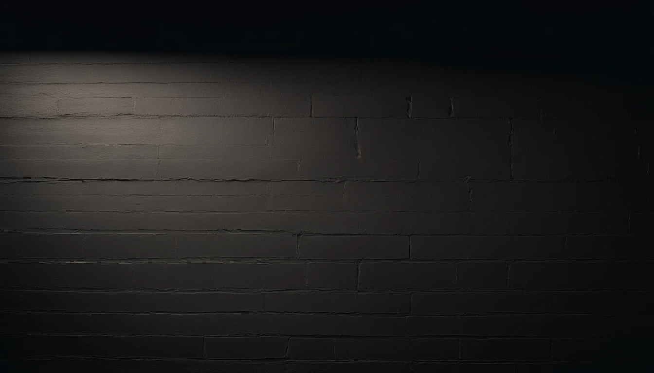 a detailed macro shot of the texture of an empty black wall, focusing on the fine grain and subtle imperfections that give it character and depth
