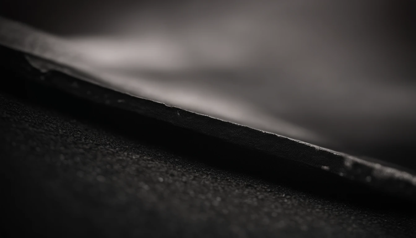 a detailed macro shot of the texture of an empty black wall, focusing on the fine grain and subtle imperfections that give it character and depth