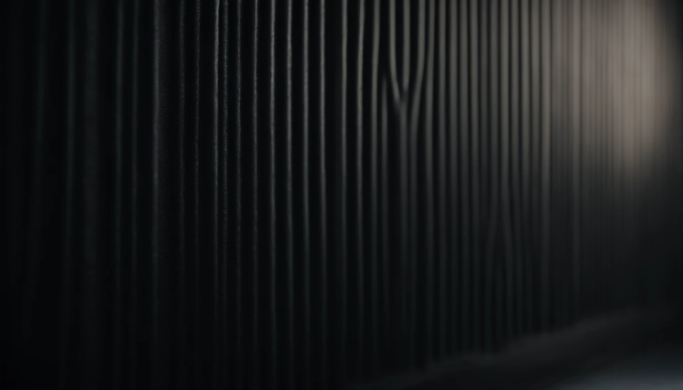 a detailed macro shot of the texture of an empty black wall, focusing on the fine grain and subtle imperfections that give it character and depth