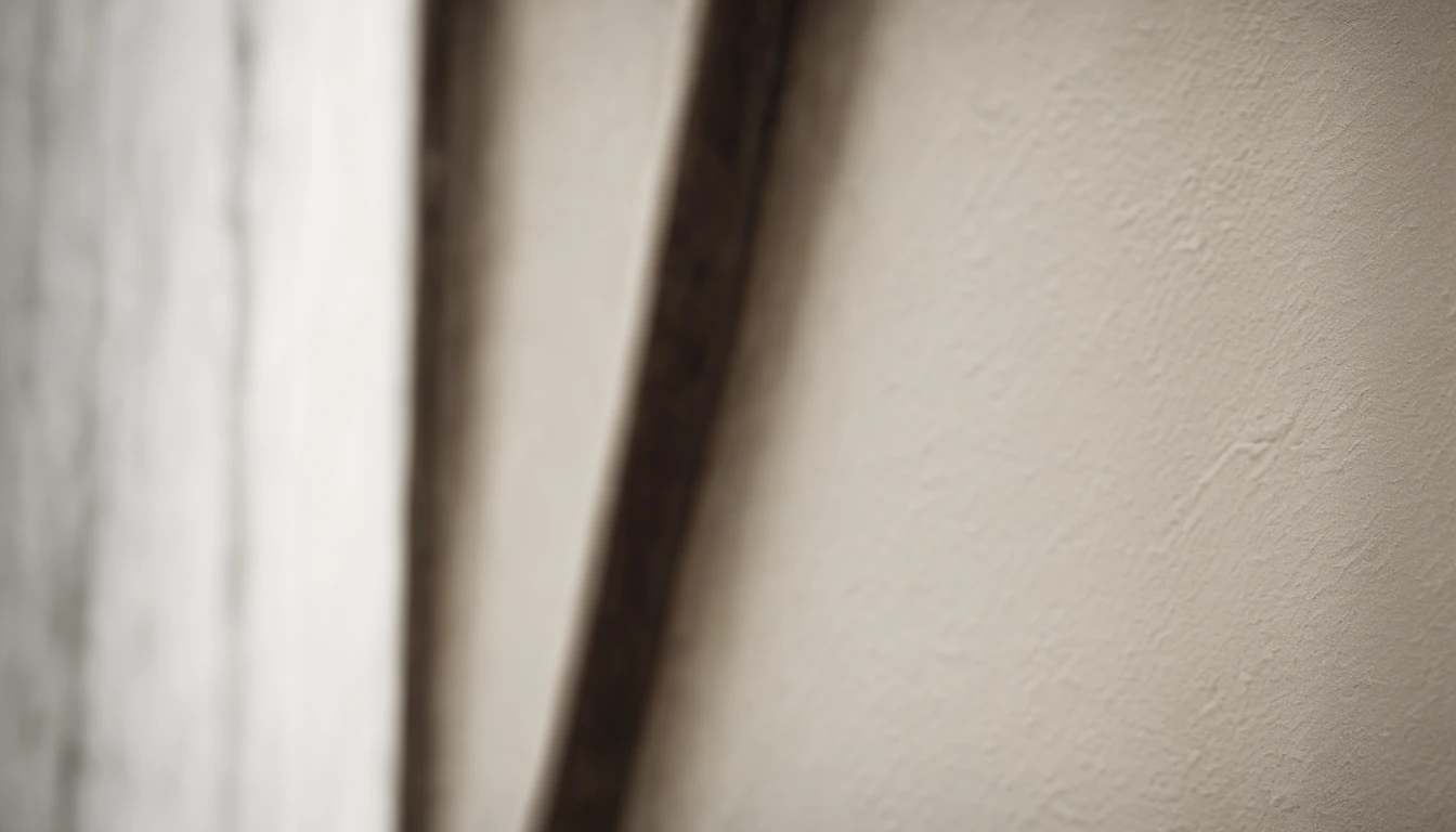 a detailed macro shot of the texture of an empty white wall, focusing on the fine grain and subtle imperfections that give it character and depth
