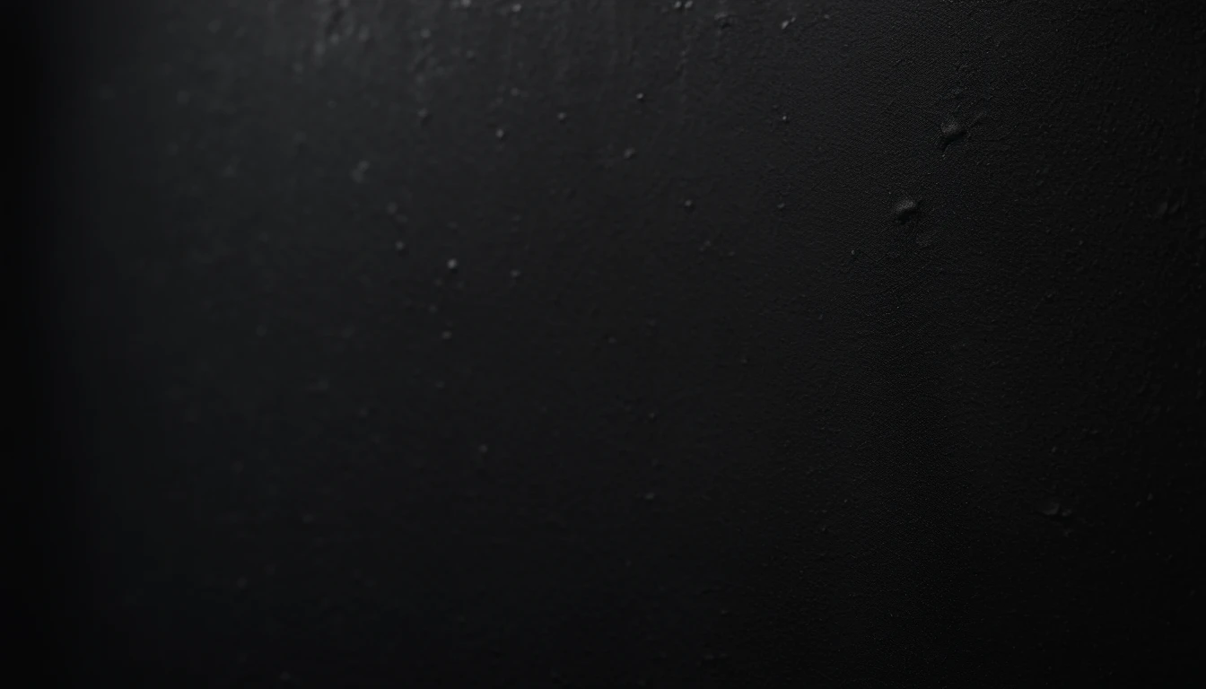 a detailed macro shot of the texture of an empty black wall, focusing on the fine grain and subtle imperfections that give it character and depth